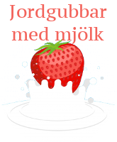 Jordgubbar med mjölk